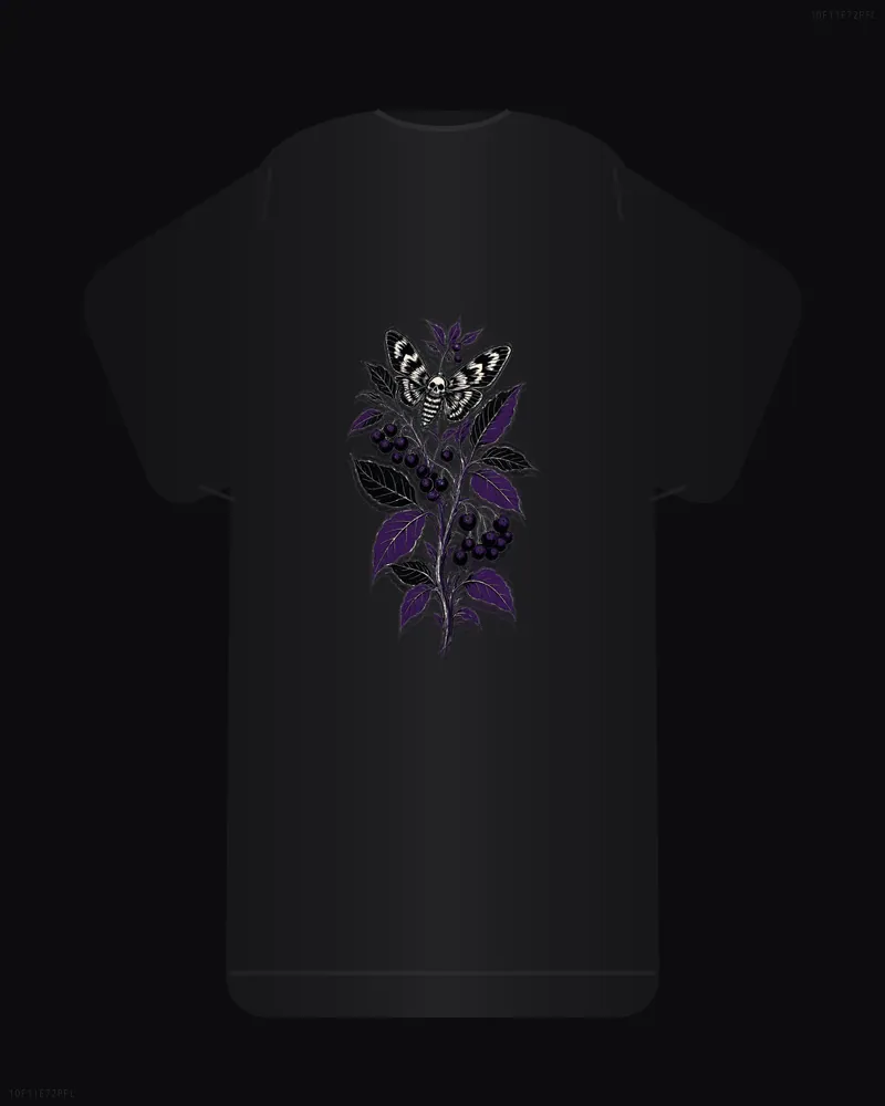 poisonous nightshade plate // Dark Botanical #39 — back
