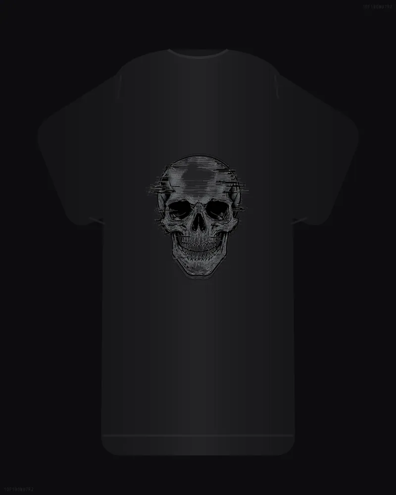 scanline skull // VHS Glitch #18 — back