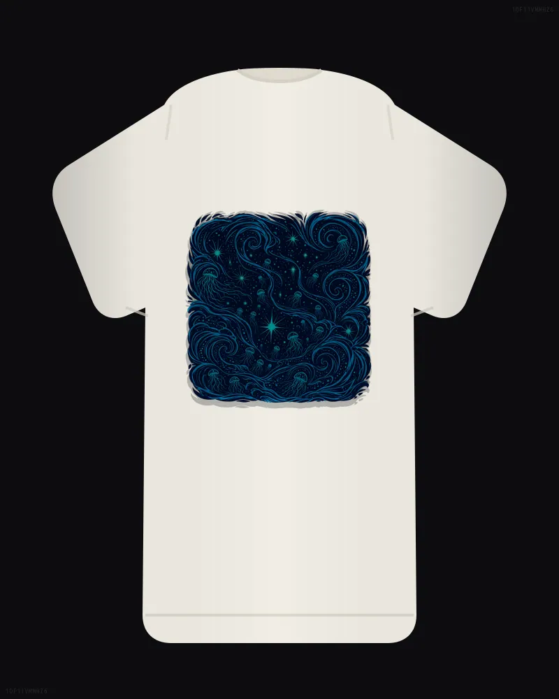 bioluminescent plankton field // Deep Sea #03 — back