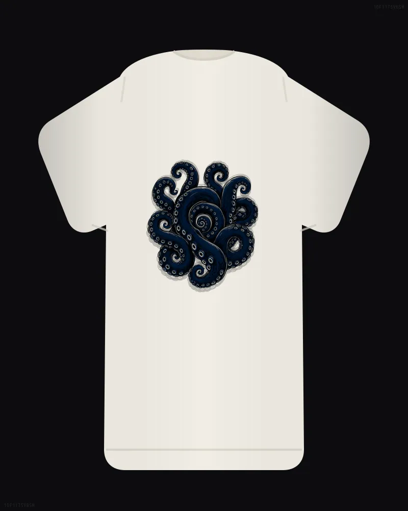 kraken tentacle spiral // Deep Sea #05 — back